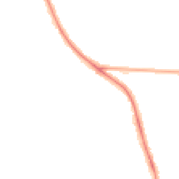 Night-time road noise heatmap for OX4 4DN