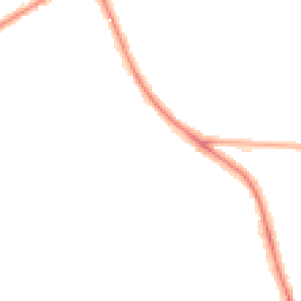 Night-time road noise heatmap for OX4 4DS