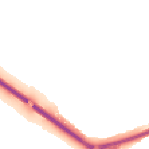 Night-time road noise heatmap for OX4 4EH