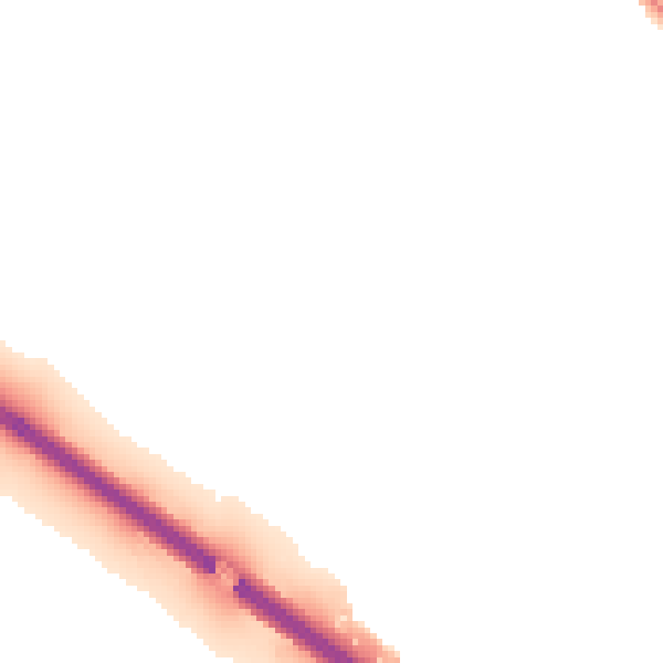 Night-time road noise heatmap for OX4 4EJ