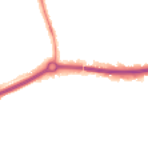 Night-time road noise heatmap for OX4 4LL