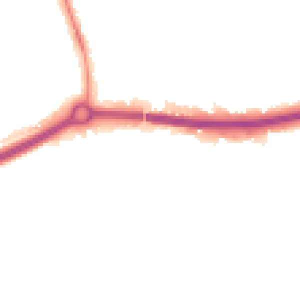Night-time road noise heatmap for OX4 4NR