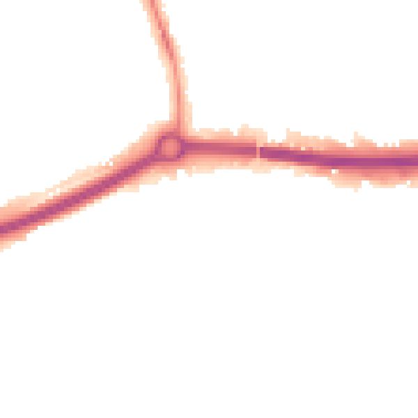 Night-time road noise heatmap for OX4 4PQ