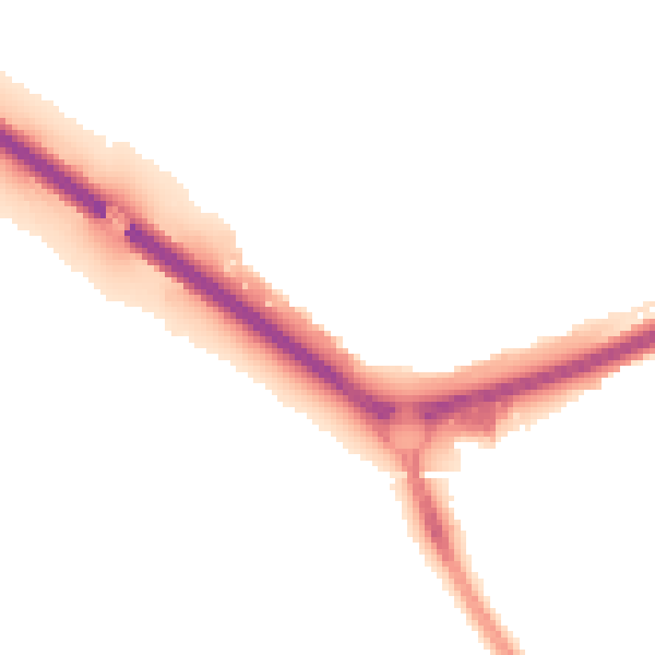 Night-time road noise heatmap for OX4 4US