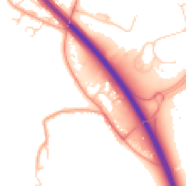 Daytime road noise heatmap for OX4 4YN