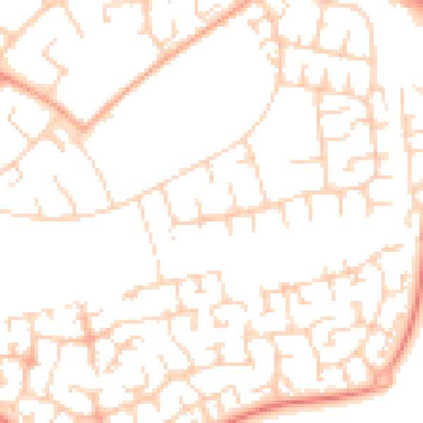 Daytime road noise heatmap for OX4 6PA