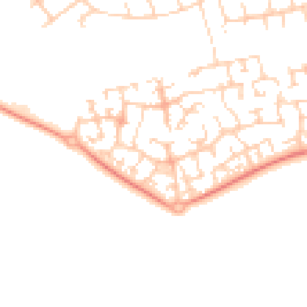 Daytime road noise heatmap for OX4 7GY