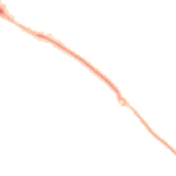 Night-time road noise heatmap for OX4 7UT