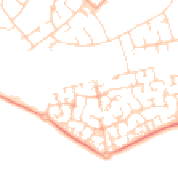 Daytime road noise heatmap for OX4 7WY