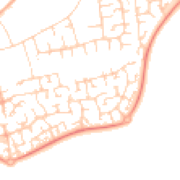 Daytime road noise heatmap for OX4 7YF