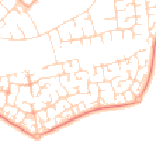 Daytime road noise heatmap for OX4 7YN