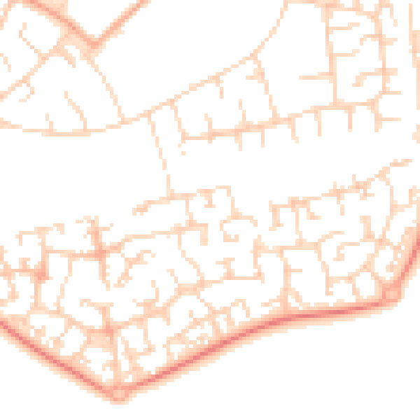 Daytime road noise heatmap for OX4 7YP