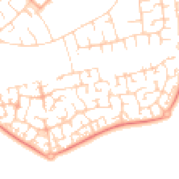 Daytime road noise heatmap for OX4 7YW