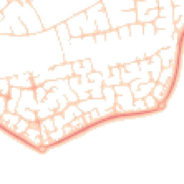 Daytime road noise heatmap for OX4 7YX