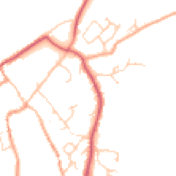 Daytime road noise heatmap for OX7 3TS