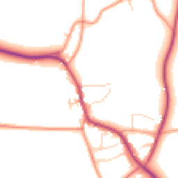 Daytime road noise heatmap for OX7 4ND