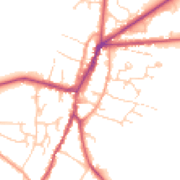 Daytime road noise heatmap for OX7 5BJ