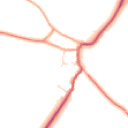 Daytime road noise heatmap for OX7 6PQ