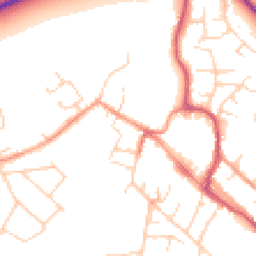 Daytime road noise heatmap for OX9 2AA