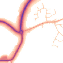 Daytime road noise heatmap for OX9 2AY