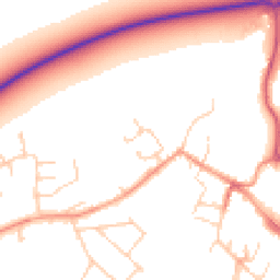 Daytime road noise heatmap for OX9 2DF