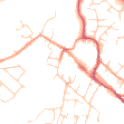 Daytime road noise heatmap for OX9 2EE