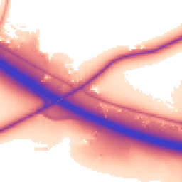 Daytime road noise heatmap for OX9 2NS