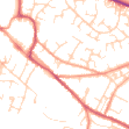 Daytime road noise heatmap for OX9 3BN