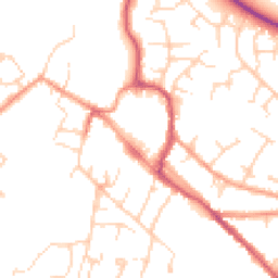 Daytime road noise heatmap for OX9 3DZ