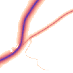 Daytime road noise heatmap for OX9 3HE