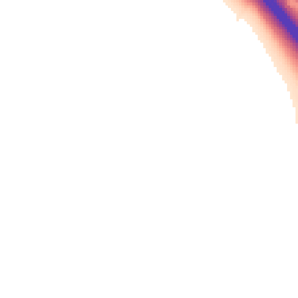Night-time road noise heatmap for OX9 7DQ