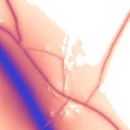 Daytime road noise heatmap for OX9 7DT