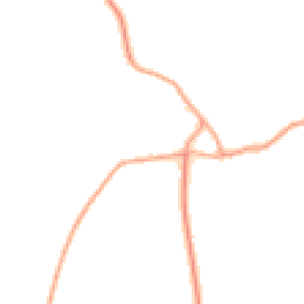 Daytime road noise heatmap for PE14 0BA
