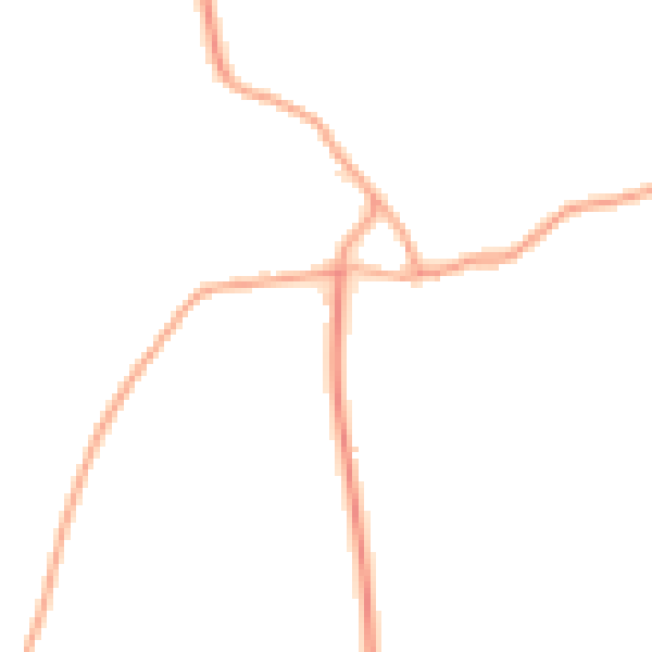Daytime road noise heatmap for PE14 0BD