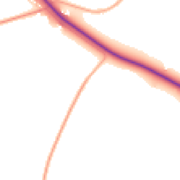Daytime road noise heatmap for PE14 0BZ