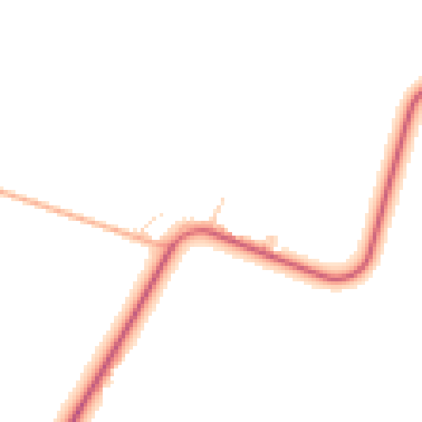 Daytime road noise heatmap for PE14 0ND