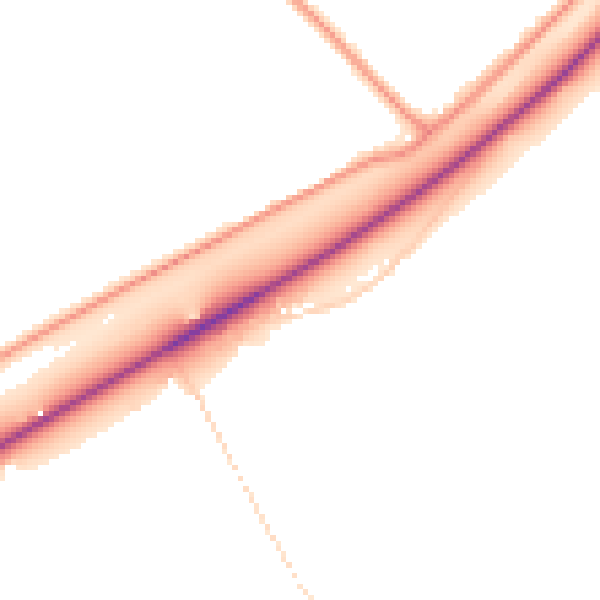 Daytime road noise heatmap for PE14 0RX