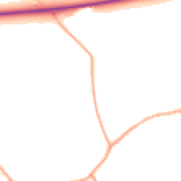 Daytime road noise heatmap for PE14 0SX