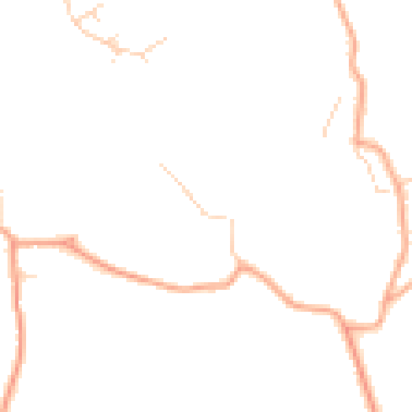 Daytime road noise heatmap for PE14 7PD