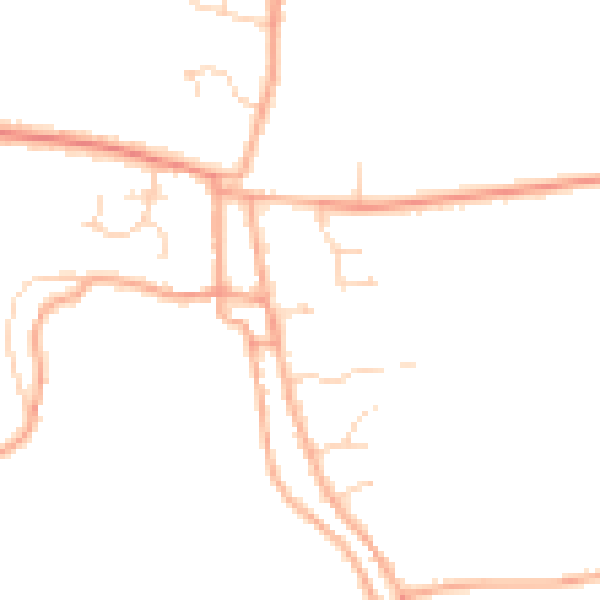 Daytime road noise heatmap for PE14 8AU