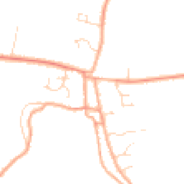 Daytime road noise heatmap for PE14 8DA