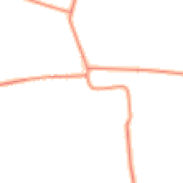Daytime road noise heatmap for PE14 8EJ