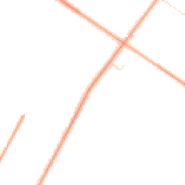 Daytime road noise heatmap for PE14 8ES