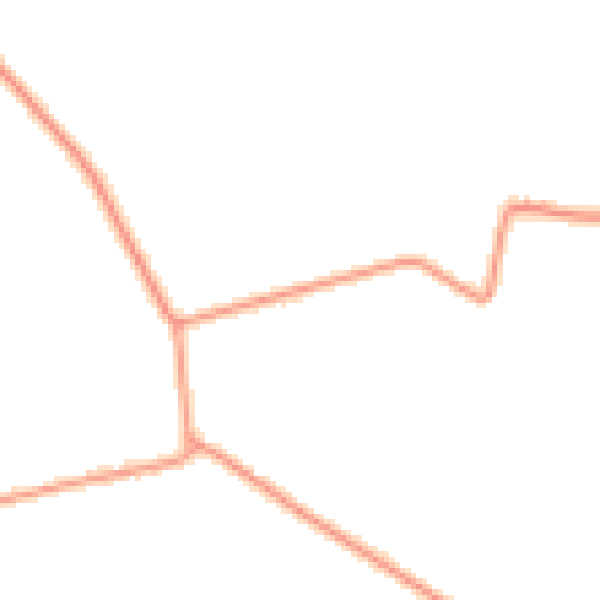 Daytime road noise heatmap for PE14 8QL