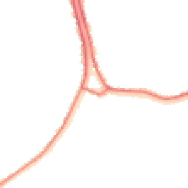Night-time road noise heatmap for PE14 8RQ