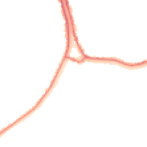 Night-time road noise heatmap for PE14 8SJ