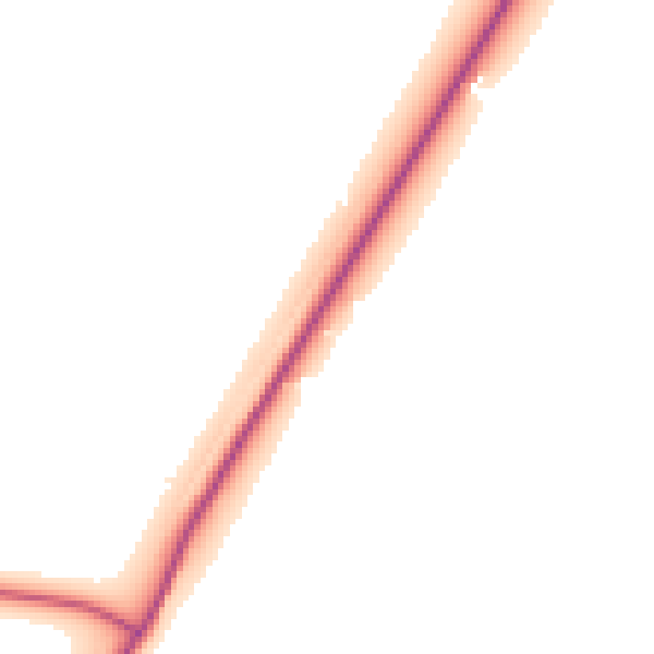 Daytime road noise heatmap for PE14 9NR