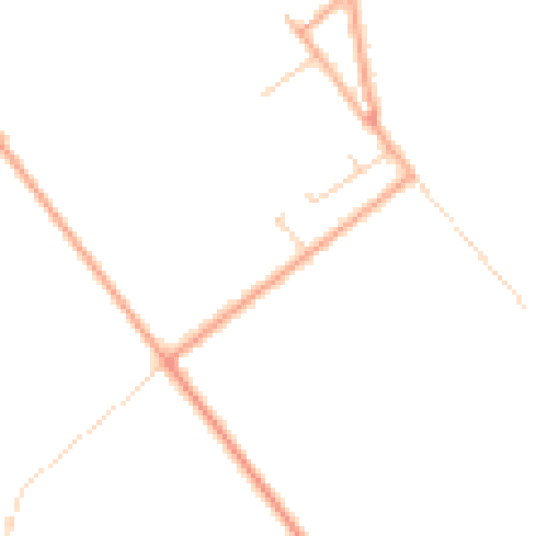 Daytime road noise heatmap for PE14 9PQ