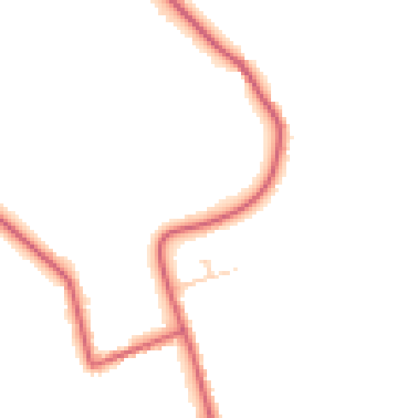 Daytime road noise heatmap for PE14 9RQ