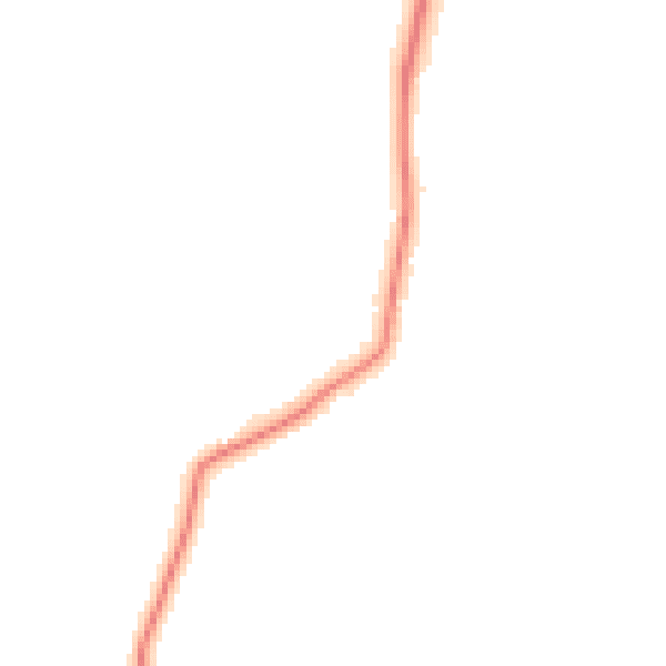 Night-time road noise heatmap for PE22 0BL